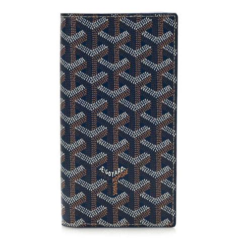 goyard porte feuille st roch|GOYARD Goyardine Saint Roch Wallet Navy .